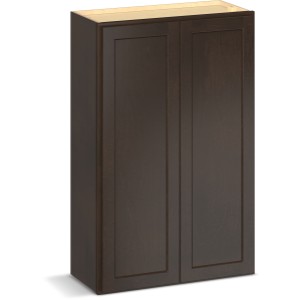 RELIABILT Parkstone II Wall Cabinet, Espresso Stained, 27" W, 2 Doors, Fully Assembled - 641390 | Lowe's Pro Supply